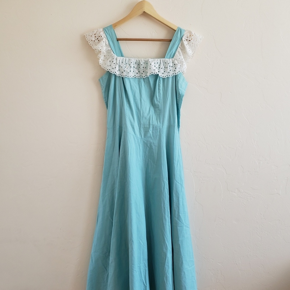 40s ruffle dress